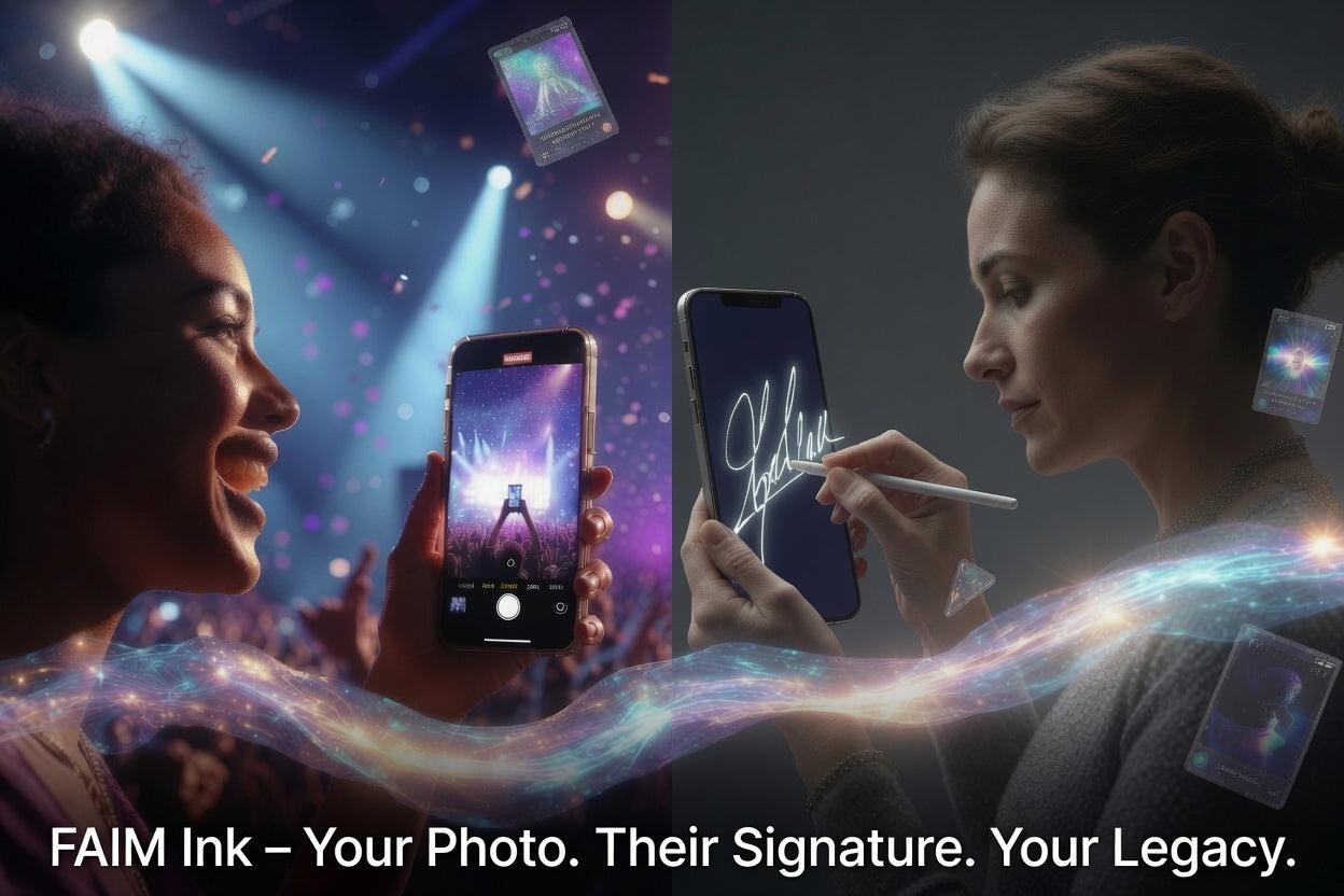 FAIM Unveils FAIM Ink: The World’s First Truly Personalized, Blockchain-Verified Digital Autograph Platform